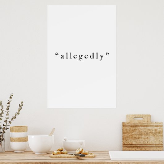 Poster Allégation (Cuisine)