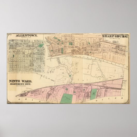 Poster Allegheny ward 9 Sharpsburg (Devant)