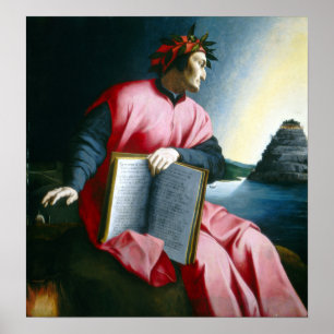 Poster Allegorical Portrait of Dante