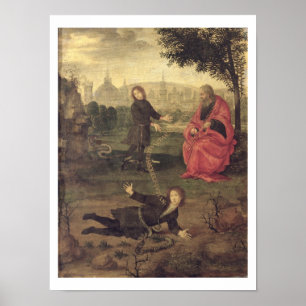 Poster Allégorie, c.1485-90 (huile sur le panneau)