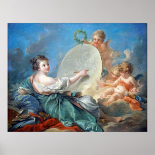 Poster Allégorie de François Boucher de la peinture