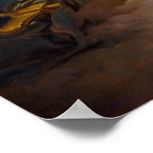 Poster Allégorie de la musique de François Boucher (Coin)