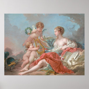 Poster Allégorie de la musique - François Boucher Beaux-A
