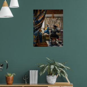 Poster Allégorie de la peinture Johannes Vermeer