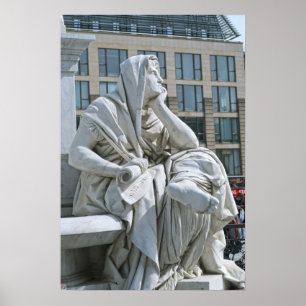 Poster Allégorie de la philosophie du monument de Schille