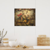 Poster Allégorie de l'Autriche catholique attaquée (Cuisine)