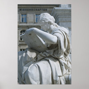 Poster Allégorie de l'Histoire du monument de Schiller à