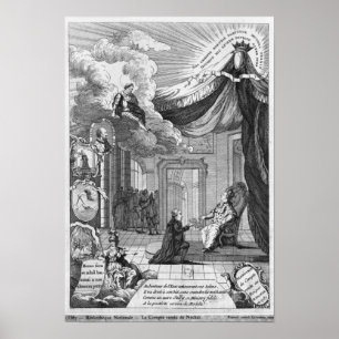 Poster Allégorie du rapport présenté à Louis XVI