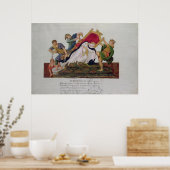 Poster Allegory of the overturning of the throne (Cuisine)