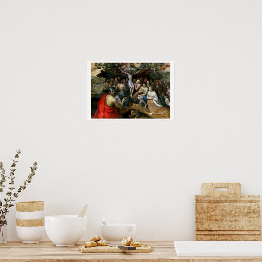 Poster Allegory of the Trinity (oil on panel) (Cuisine)