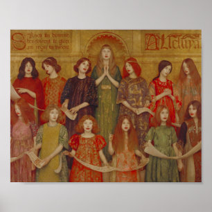 Poster Alleluia (par Thomas Cooper Gotch)