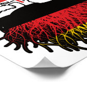 Poster Allemagne Allemagne Canada drapeau des racines de (Coin)