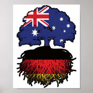 Poster Allemagne Australie Australie Australie racine arb