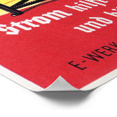 Poster Allemand 1935 Machine à laver électrique Retro Adv (Coin)