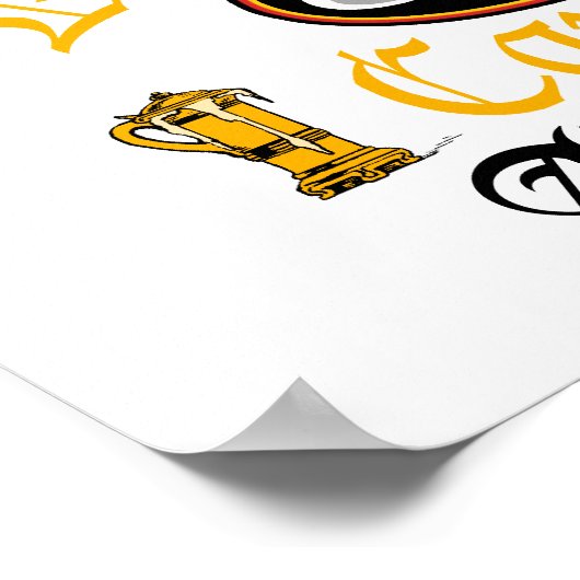 Poster Allemand De Boisson Cptn (Coin)