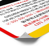 Poster Allemand Drapeau, Allemand Cours de Langue Publici (Coin)