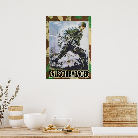 Poster Allemand Fallschirmjaeger (Cuisine)
