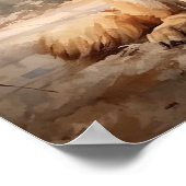 Poster allemand Shepherd Chien Art Imprimer Poster (Coin)