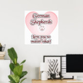Poster allemand Shepherd Love You (Bureau à domicile)