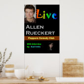 Poster Allen Rueckert LIVE (Cuisine)