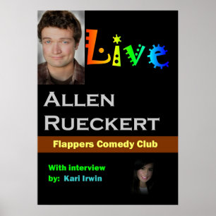 Poster Allen Rueckert LIVE