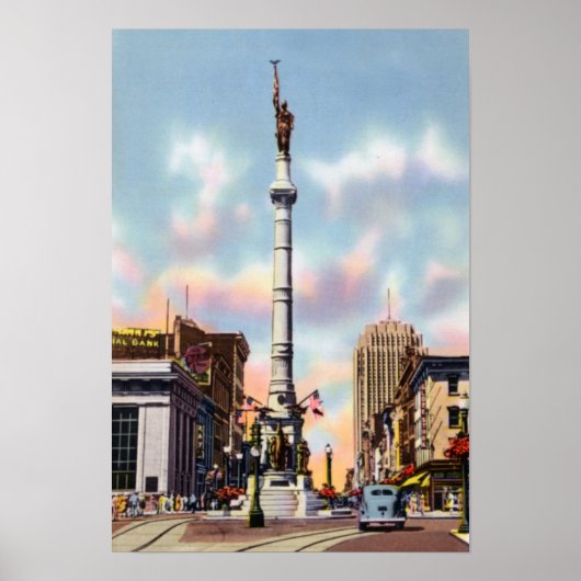 Poster Allentown Pennsylvania Centre Carré (Devant)