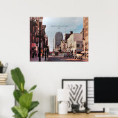 Poster Allentown, Pennsylvanie 1950 (Bureau à domicile)