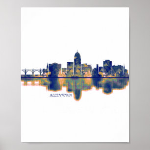 Poster Allentown Skyline