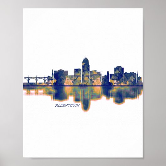 Poster Allentown Skyline (Devant)