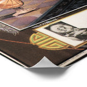 Poster ALLER À LA FÊTE Vieux Shanghai Publicité Chinois (Coin)