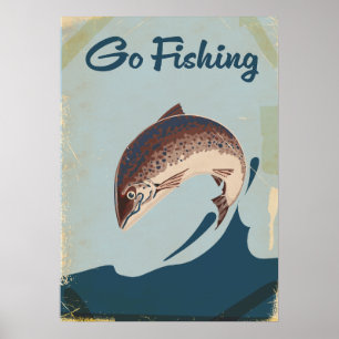 Poster Aller à la pêche