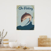 Poster Aller à la pêche (Cuisine)