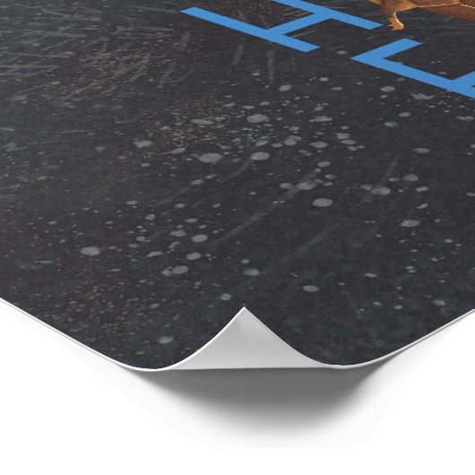 Poster Aller à l'affiche du système solaire spatial (Coin)