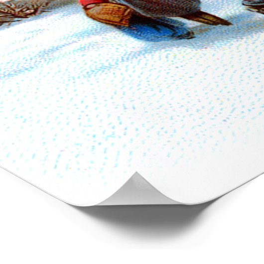 Poster Aller À L'Arbre De Noël À feuillage persistant De  (Coin)