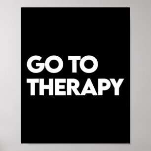 Poster Aller À Thérapie Sensibilisation À La Santé Mental