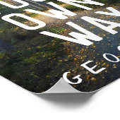 Poster Aller à votre propre façon Geocaching Custom Trail (Coin)
