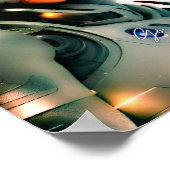 Poster "Aller au-delà" Explorez la Galaxie Sci-Fi (Coin)