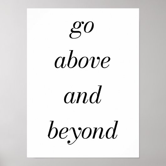 Poster Aller Au-Dessus Et Au-Delà De L'Affiche (Devant)