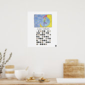 Poster Aller avec l'affiche de la lune (Cuisine)