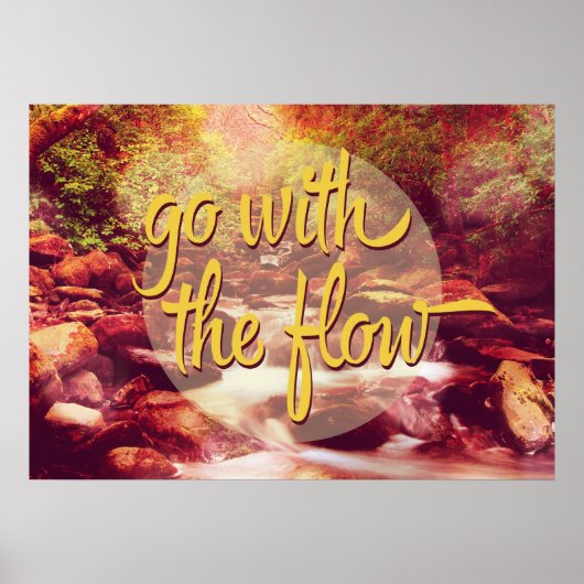Poster Aller Avec Le Fleuve Flow (Devant)