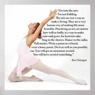 Poster Aller dans l'affiche artistique, 24" x 24"