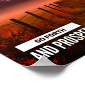 Poster Aller de l'avant et Prosper Citation Trace au couc (Coin)