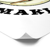 Poster Aller devant Maki Ma journée Funny Sushi PUn (Coin)