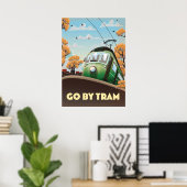 Poster Aller en tramway (Bureau à domicile)
