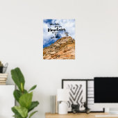 Poster Aller faire une randonnée (Bureau à domicile)
