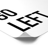 Poster Aller laisser une citation typographie noire (Coin)