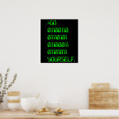 Poster Aller ( Mot Malédiction Binaire ) Vous-même (Cuisine)