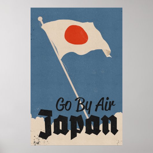 Poster Aller par avion Japon (Devant)