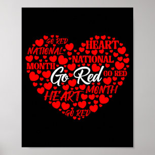 Poster Aller Ruban Rouge de la sensibilisation à la malad