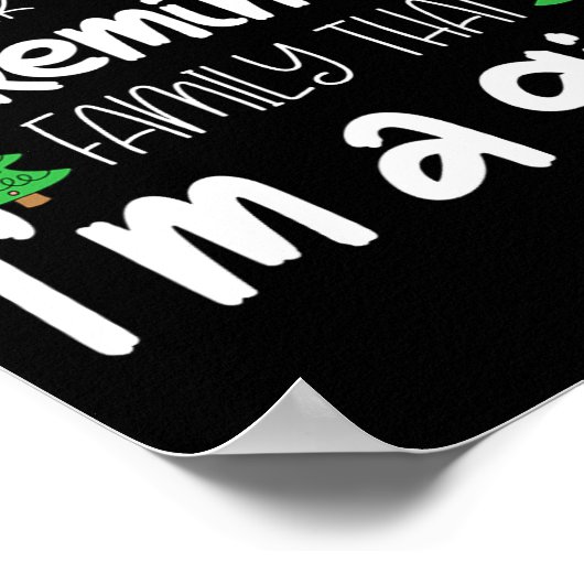 Poster Aller S'Allonger Sous L'Arbre Fun Noël X-mas Pa (Coin)